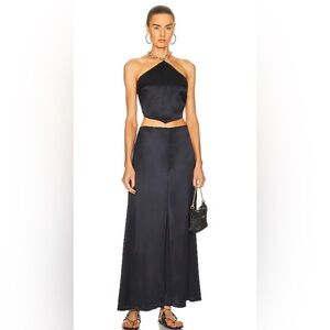 Cult Gaia matching set : olivine Top & Vella pant black